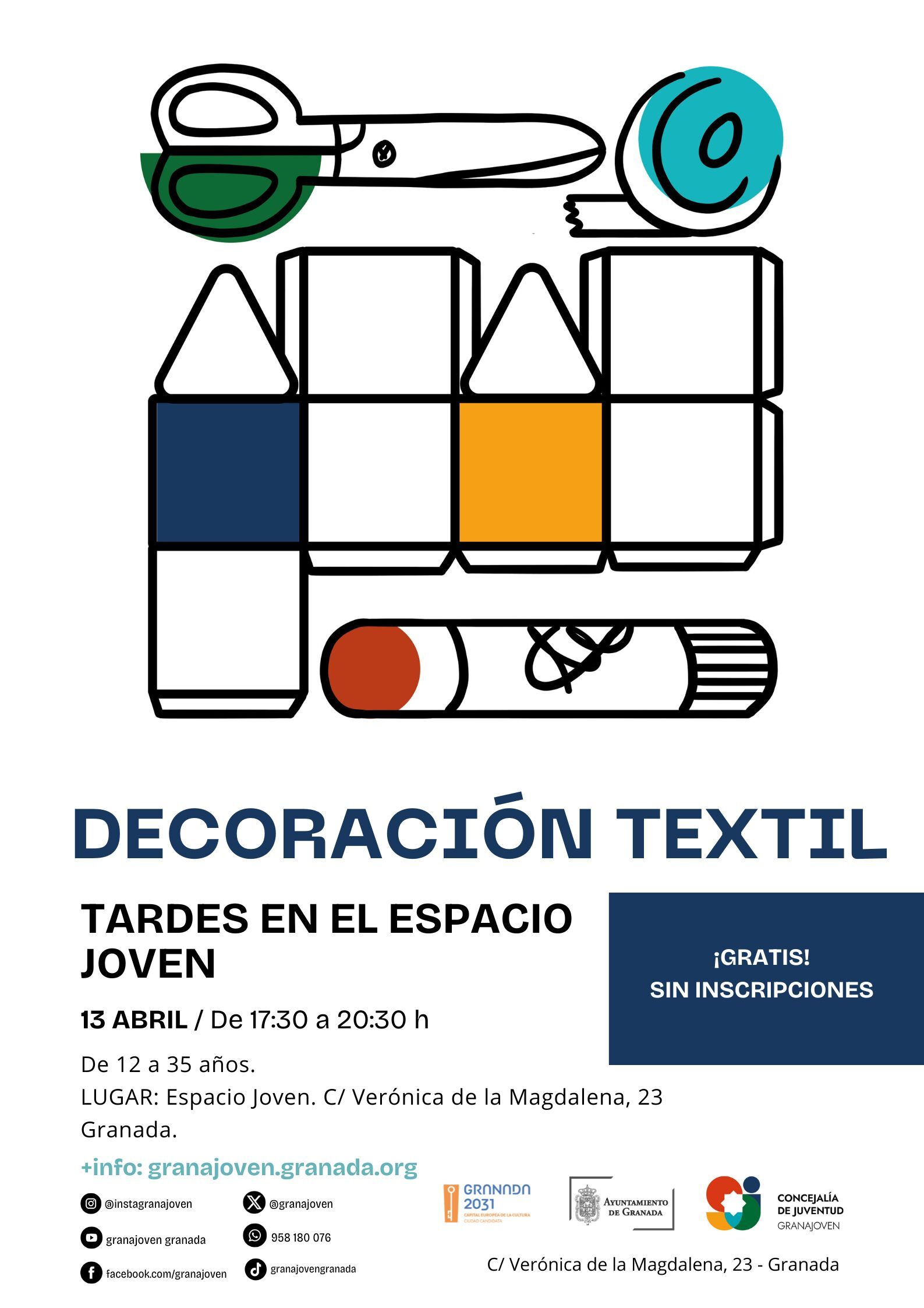 Tardes en el Espacio Joven - DECORACI�N TEXTIL